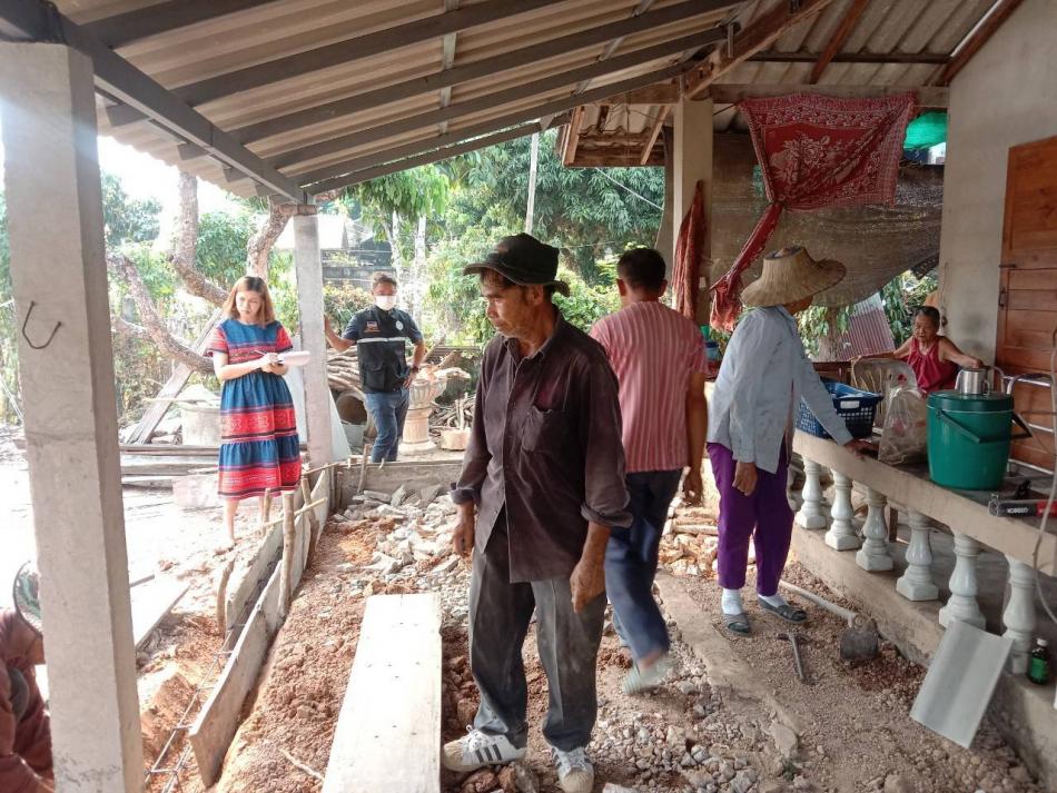 ลงพื้นที่ติดตามโครงการบ้านพอเพียงชนบท ปี 2567 จำนวน 5 หลัง