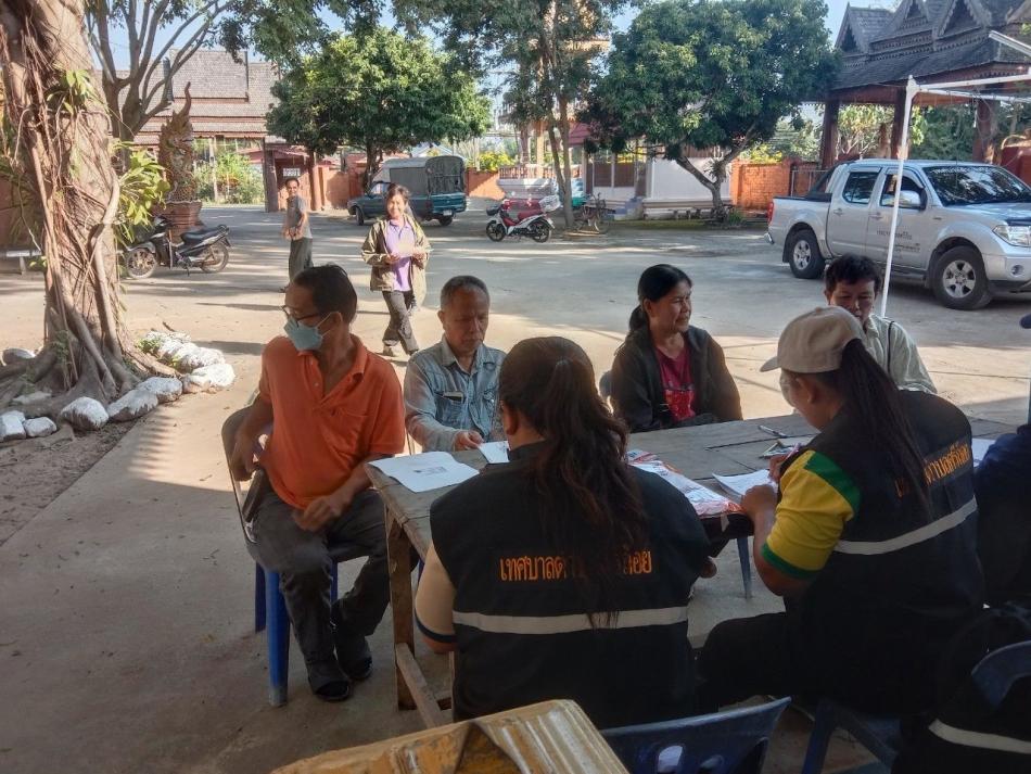 ลงพื้นที่รับบริการยืนยืนสิทธิรับเบี้ยยังชีพผู้สูงอายุ ประจำปีงบประมาณ 2568 ในพื้นที่หมู่ที่ 6 หมู่ที่ 8 และหมู่ที่ 12 มีผู้สูงอายุยืนยันสิทธิจำนวน 35 ราย