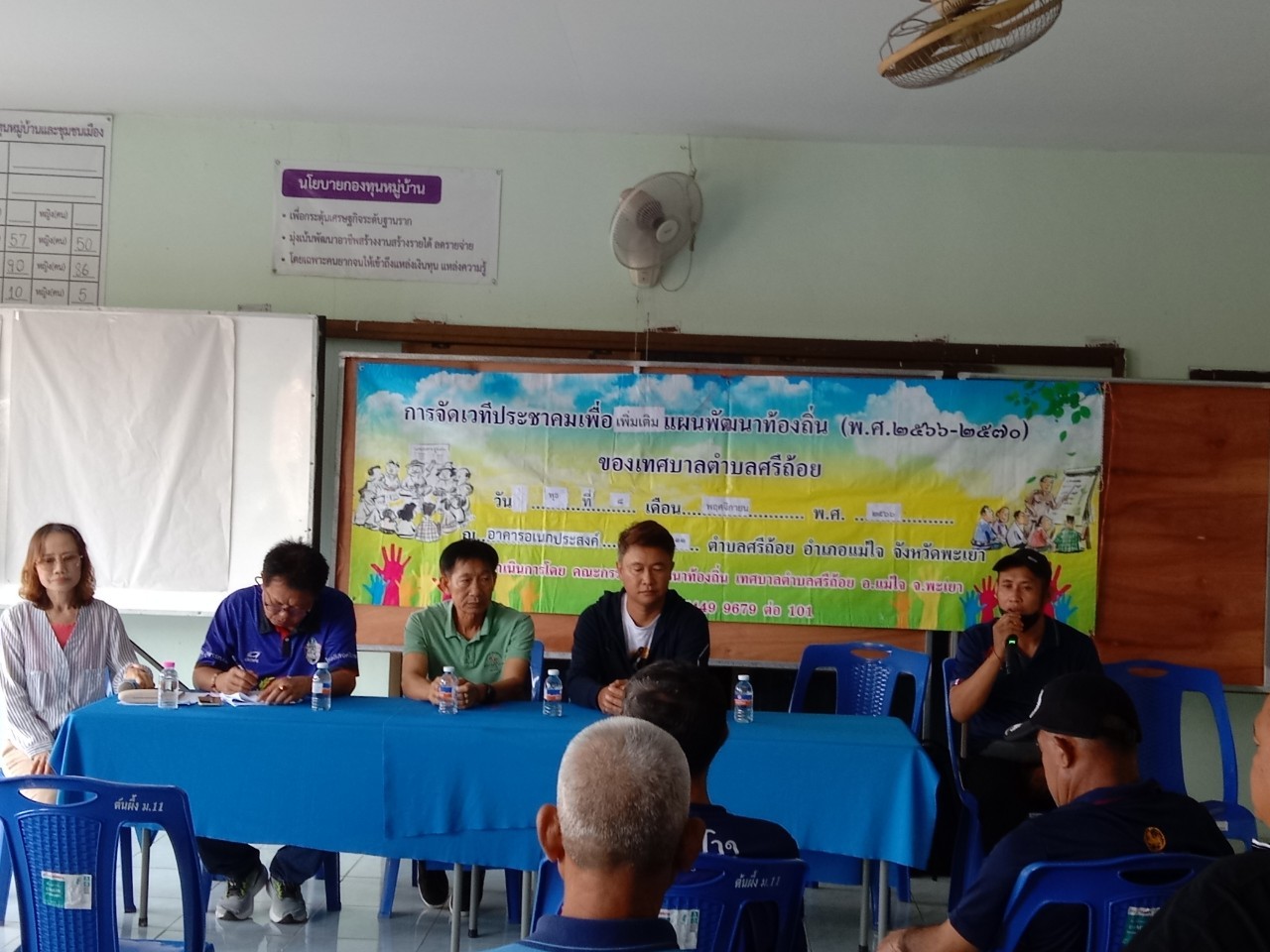 จัดเวทีประชาคมหมู่บ้านเพื่อรับฟังปัญหาและความต้องการของประชาชนเพื่อนำไปจัดทำแผนพัฒนาท้องถิ่น (พ.ศ. 2566-2570) เพิ่มเติมฯ ของเทศบาลตำบลศรีถ้อย ณ อาคารเอนกประสงค์หมู่ที่ 11 บ้านต้นผึ้ง