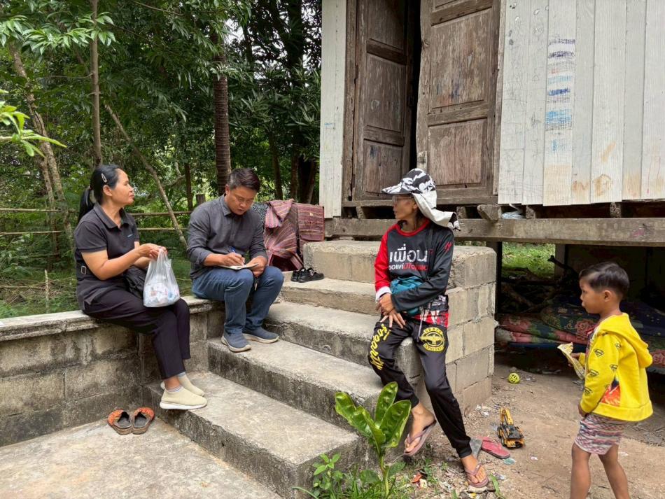 ลงพื้นที่เยี่ยมบ้านเด็กเปราะบางในพื้นที่เทศบาลตำบลศรีถ้อย