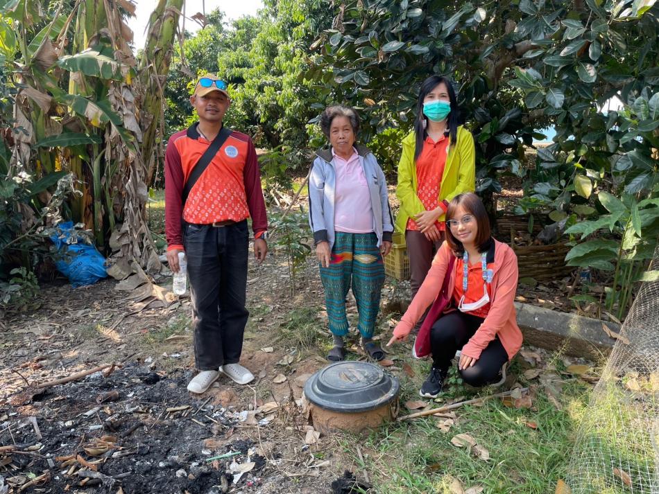  ลงพื้นที่ทวนสอบการจัดทำถังขยะเปียกลดโลกร้อน ในครัวเรือนของพื้นที่ตำบลศรีถ้อย